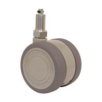 東海キャスター 双輪キャスター φ75 自在 ダブル ストッパー付 ネジ式 TEA75N16rcwsL-25 1個 65-8731-20（直送品）