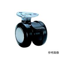 東海キャスター 双輪キャスター φ40 自在ストッパー付 プレート式 TY40SF26X26 1個 65-8880-72（直送品）