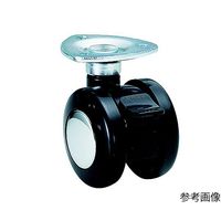 東海キャスター 双輪キャスター φ50 自在ストッパー付 プレート式 TY50SF46X35 1個 65-8881-01（直送品）