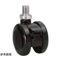 東海キャスター 双輪キャスター φ50 自在ストッパー付 ネジ式 TY50N4SBP20L-16 1個 65-8881-31（直送品）