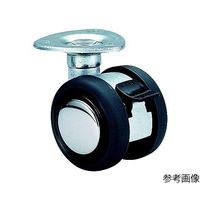 東海キャスター 双輪キャスター φ50 自在ストッパー付 プレート式 AE50SF46X35 1個 65-8880-14（直送品）