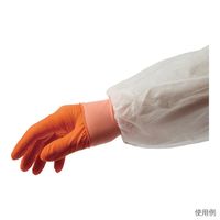 アズワン 耐薬手袋 ORANGE NITRILE ロング L 1箱(50枚入) 676254 1箱(50枚) 4-6791-01（直送品）