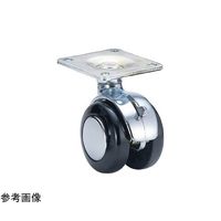 東海キャスター 双輪キャスター φ50 自在ストッパー付 プレート式 MY6SF46X35 1個 65-9140-07（直送品）