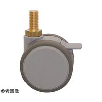 東海キャスター 非磁性 双輪キャスター φ60 自在ストッパー付 ネジ式 MB60N12SL-22 1個 65-9139-66（直送品）