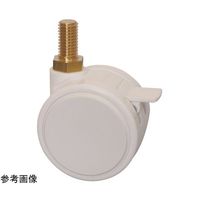 東海キャスター 非磁性 双輪キャスター φ60 自在ストッパー付 ネジ式 TMBW60N12SL-22 1個 65-9140-59（直送品）