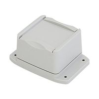 PACTEC プラスチックケース W80×H55.2×D113.3mm ライトグレイ OD33-2.0 1個 65-6470-83（直送品）