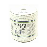 丸三産業 BMSポリエステルボビン巻ロープ 5mm×30m 60020035 1巻 64-9608-08（直送品）