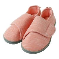 小野商事 介護シューズ マジックテープタイプ ピンク L WS8001 1足 65-8998-16（直送品）