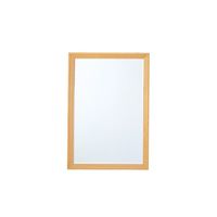 小野シャンブル (木製)広面取木枠ミラー 900×600mm No.340 1台 68-5753-73（直送品）