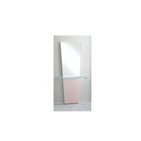 小野シャンブル ブーケ片面鏡(壁付・ピンク) 68-5753-57 1台（直送品）