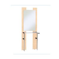 小野シャンブル ドマーニ片面鏡(ナチュラル) 68-5753-37 1台（直送品）