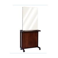 小野シャンブル パレット片面鏡(ダークブラウン) 68-5753-38 1台（直送品）