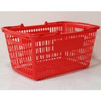 大和産業 買い物かご レッド 5個入 SL-20 1セット(5個) 65-5552-61（直送品）