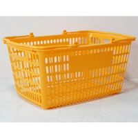 大和産業 買い物かご イエロー 5個入 SL-20 1セット(5個) 65-5552-62（直送品）