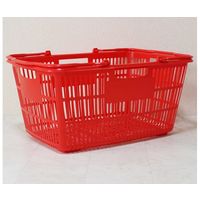 大和産業 買い物かご レッド 5個入 SB-33 1セット(5個) 65-5552-72（直送品）