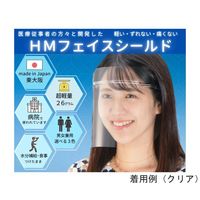 ミノル化学工業 HMフェイスシールド ピンク 1セット (フレーム1個+替シールド5枚) hmfs_pink_1set 65-0546-57（直送品）