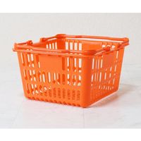 大和産業 買い物かご オレンジ 5個入 SL-1 1セット(5個) 65-5552-28（直送品）