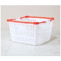 大和産業 買い物かご ナチュラル把手オレンジ 5個入 SL-1 1セット(5個) 65-5552-35（直送品）