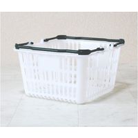 大和産業 買い物かご ナチュラル把手エバーグリーン 5個入 SL-1 1セット(5個) 65-5552-37（直送品）