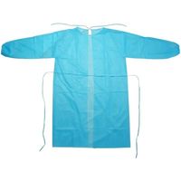 小野商事 不織布アイソレーションガウン ブルー フリーサイズ 100着入 WS6670 1箱(100着) 65-8737-47（直送品）