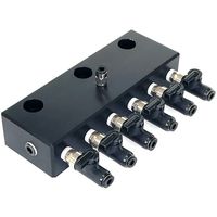 佐々木工機 Airーfix 22B1用6連マニホールド AFMN6 1個 67-2189-45（直送品）