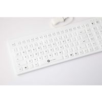 GETT 洗えるシリコンキーボード IP68保護 有線USBケーブル キー数110 KSI-U10200 1個 67-5721-42（直送品）