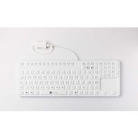 GETT 洗えるシリコンキーボード IP68保護 有線USBケーブル キー数109 KSI-U10210 1個 67-5721-43（直送品）