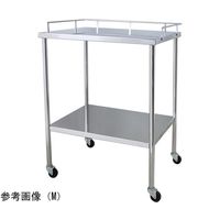 スギモト産業 ステンレス器械卓子(天板三方柵付・2段)S W450×D300×H750mm 完成品 OA-12S 1台 67-5758-30（直送品）