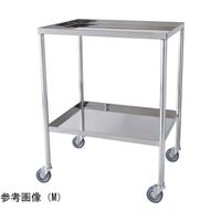 スギモト産業 ステンレス器械卓子(天板四方立ち上がり・2段)M W600×D450×H750mm 完成品 OA-17M 1台（直送品）