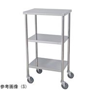 スギモト産業 ステンレス器械卓子(天板フラット・3段)S W450×D300×H850mm 完成品 OA-15BS 1台（直送品）
