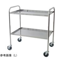 スギモト産業 ステンレスワゴン(天板四方立ち上がり・2段)L W750×D450×H800mm 完成品 OA-32BL 1台（直送品）