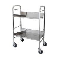 スギモト産業 カルテワゴン(ブックワゴン) ステンレス製 W650×D360×H970mm 完成品 OD-32D 1台 67-7083-64（直送品）