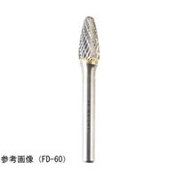 TAG 標準タイプ超硬バー シャンク径6mm Fシリーズ シングル 全長69mm F-100 1本 68-0617-46（直送品）