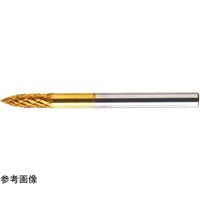 TAG チタンコーティングシリーズ超硬ソリッドミニバー シャンク径3mm ダブル 全長50mm GD-10TN 1本 68-0615-93（直送品）