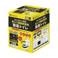 小林薬品 RABLISS 炭入り凝固剤使用 非常用簡易トイレ 1ケース(100回分×6箱入) KO368 1ケース(600回分)（直送品）