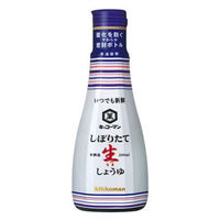 キッコーマン　しぼりたて生しょうゆ　200ml　1本　醤油　しょう油　調味料（わけあり品）
