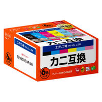 プレジール エプソン（EPSON）用 互換インク PLE-EKNIL-6P 6色 KNI-6CL-L対応 1個