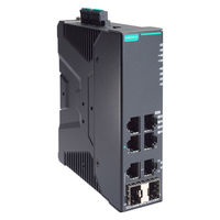MOXA  4PoE+ポート付き 産業用 6ポート(ギガビットアップリンク2ポート)スマートイーサネットスイッチ（直送品）