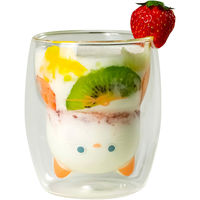 uca(ユーシーエー) 食器 コップ 耐熱ネコグラス シロ 869788 1セット（2個）（直送品）