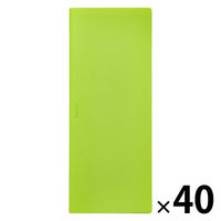 キングジム ハードホルダー ホッソ（透明） A4 5枚収容 黄緑 5050TーYG 1セット（1冊×40）
