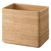 無印良品 重なるラタン長方形バスケット 特大 （Ｖ）約幅３６×奥行２６×高さ３１ｃｍ 良品計画