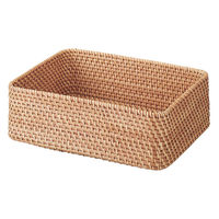 無印良品 MUJI ✨角型バスケット•大 重なるラタン35 x 36 x 24 重なるラタン角型バスケット・大 | 無印良品