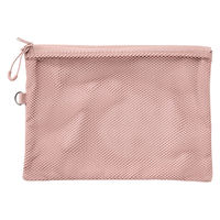 無印良品 ポリエステルダブルファスナーケース ピンク Ｌ 約１９×２７ｃｍ 良品計画