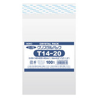HEIKO ＯＰＰ袋　クリスタルパック Ｔ　14ー20 1袋(100枚入)