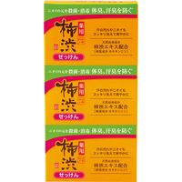 熊野油脂 四季折々　薬用　柿渋　石けん　３個パック 4513574042230 1パック(3個入)（直送品）