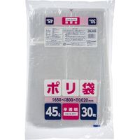 ジャパックス JNL493ポリ袋45L半透明 4521684148278 1個(30枚)（直送品）