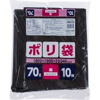 ジャパックス JNL72ポリ袋70L黒 4521684148322 1個(10枚)（直送品）