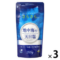 地中海の天日塩さらさら　200g 3個 創健社