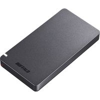 バッファロー ＵＳＢ３．２（Ｇｅｎ２）　ポータブルＳＳＤ　ＴｙｐｅーＡ＆Ｃ　１．０ＴＢ　ブラック SSD-PGM1.0U3-BC 1台（直送品）