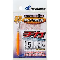 ハヤブサ HS509-2.5-0.6 速技 から鈎 8本鈎　1袋（直送品）